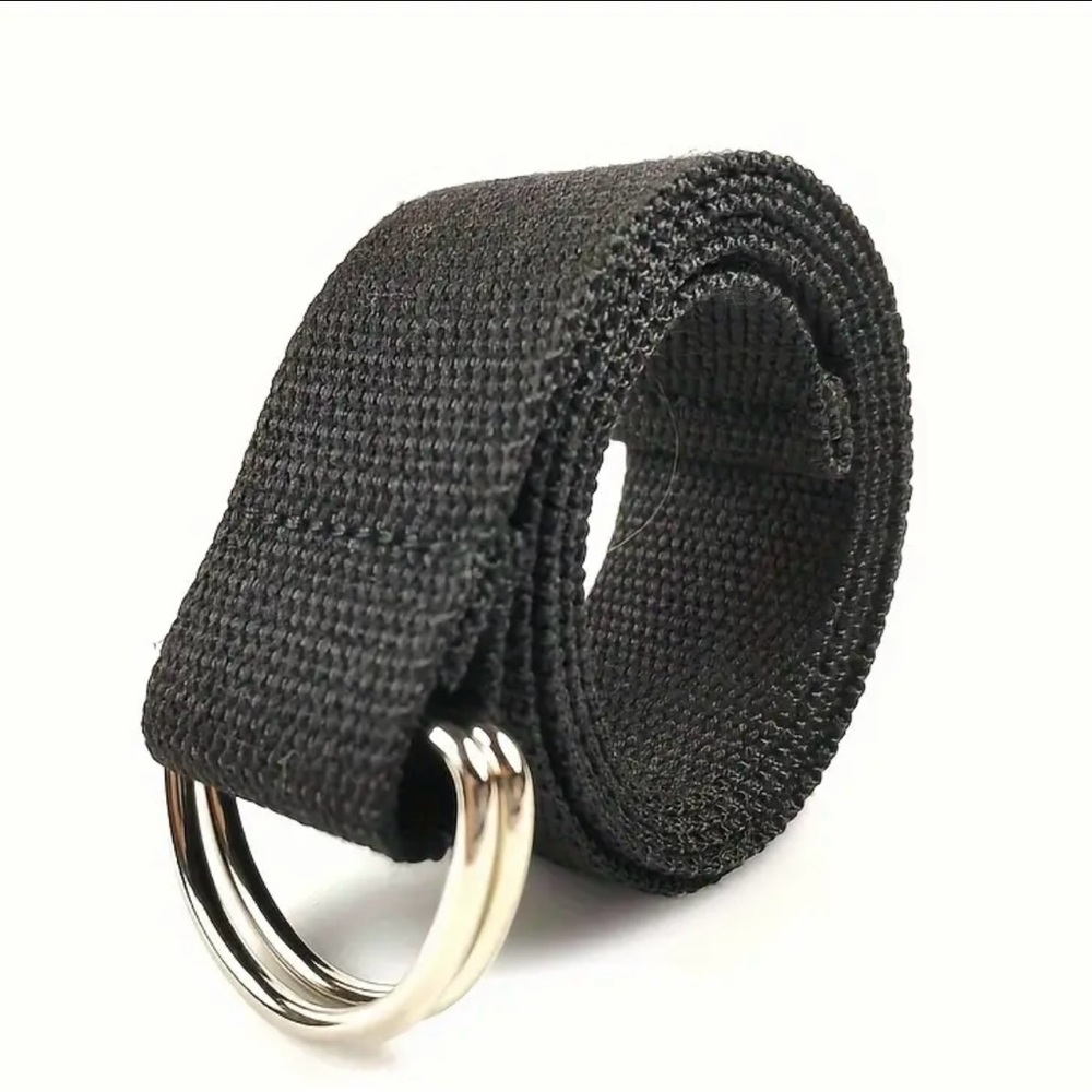 Men’s canvas black belt
